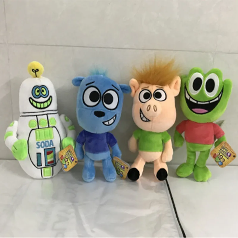 

Hobby Kids Adventures Plush Toys Hobby Dog Pig Soda Bot Green Frog Figures For Children Birthday Gifts