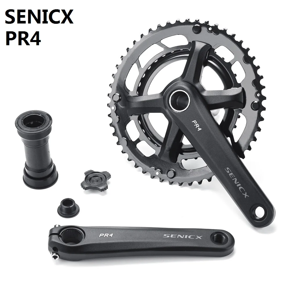 SENICX PR4 2 x 10 /11/12 Speed Road Bicycle Cranksets Chainset Chain Wheel Crank Protector,  165mm/170mm / 175mm BB24MM