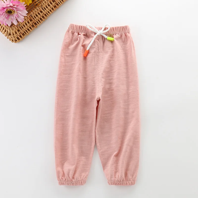 

Summer Toddler Kid Baby Boys Girls Solid Bamboo Anti-Mosquito Pants Casual Long Pants Trousers Baby Clothes For 0-3 Years