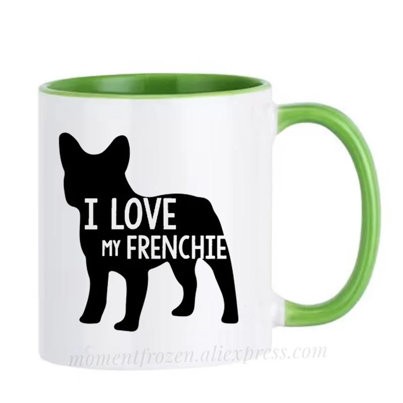 

Frenchie Dog Cups BullDog Pug Mugs Xmas Christmas Mugs for Women for Mum fDrinkware Tableware Design Your Own Custom White Mugen