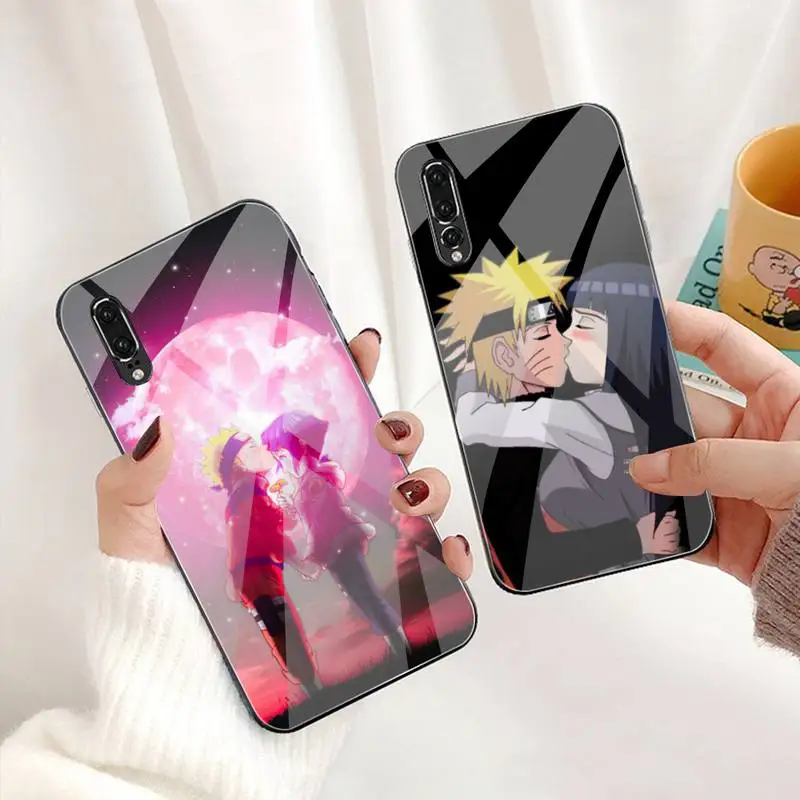 Чехол для телефона Hinata Hyuga Kiss Tsunade Naruto закаленное стекло Huawei P30 P20 P10 lite honor 7A 8X 9 10 mate
