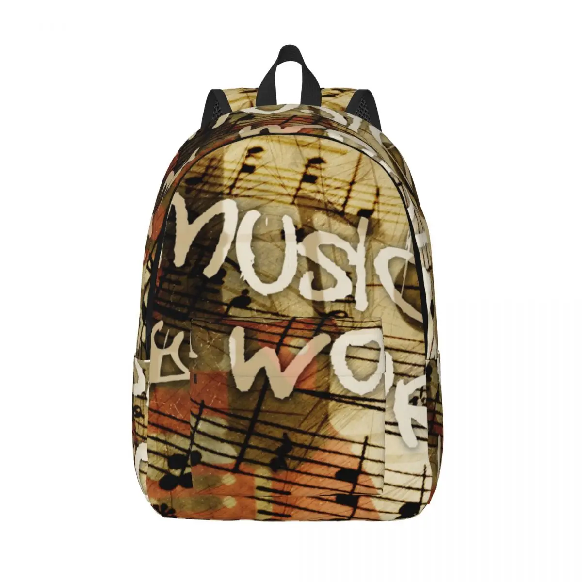 

Vintage Music Words Backpack Unisex Travel Bag Schoolbag Bookbag Mochila