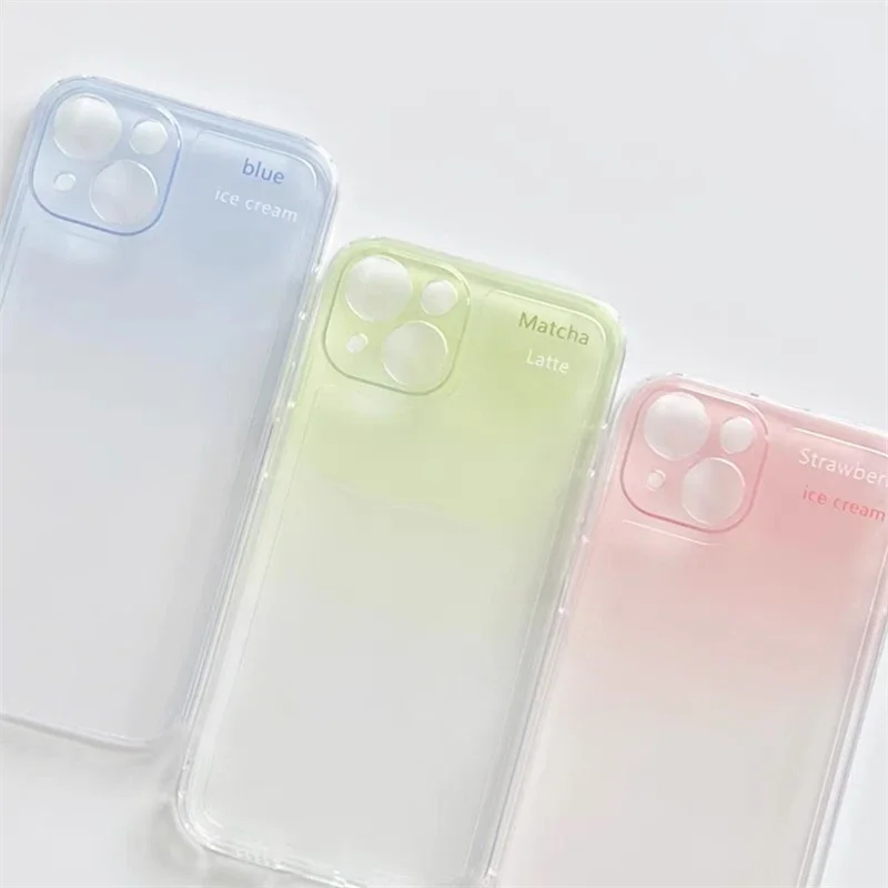 Мягкий чехол для телефона с градиентом цвета iphone 15 pro max 14 plus 11 13 12 силиконовая