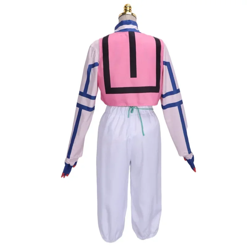 Аниме Demon Slayer: Kimetsu no Yaiba - Akaza Косплей Костюм Топы Брюки Жилет с париком для мужчин