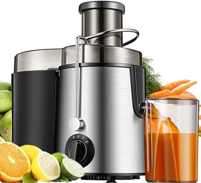 

Machines, 3" Wide Mouth 400W Centrifugal Juicers for Vegetable and Fruit, Juice Extractor with 3-Speed Setting, Easy to Cle Jui