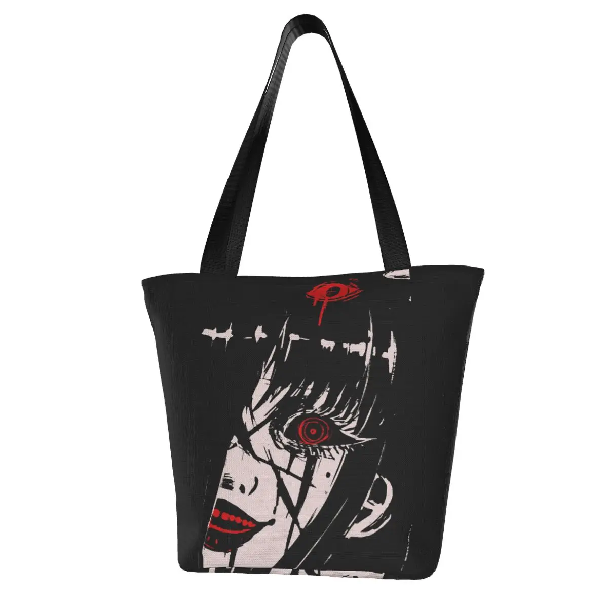 

Junji Ito Shopping Bag Tomie Business Female Handbag Bulk Vintage Cloth Bags