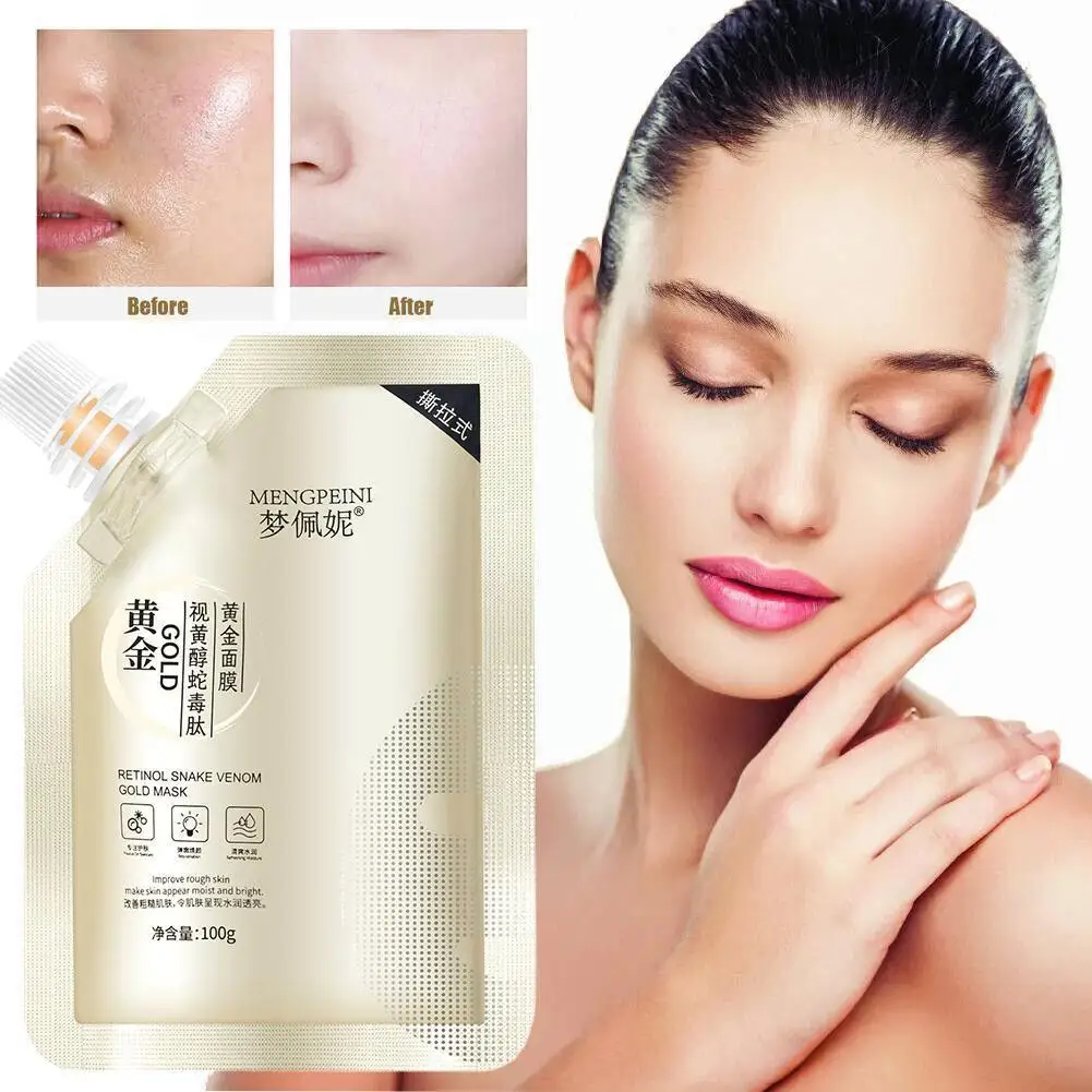 100 г, восстановительная Золотая маска с пептидом змеиного яда, увлажняющая маска, Омолаживающая кожа, кожа, увлажняющая маска, укрепляющая Q4S6
