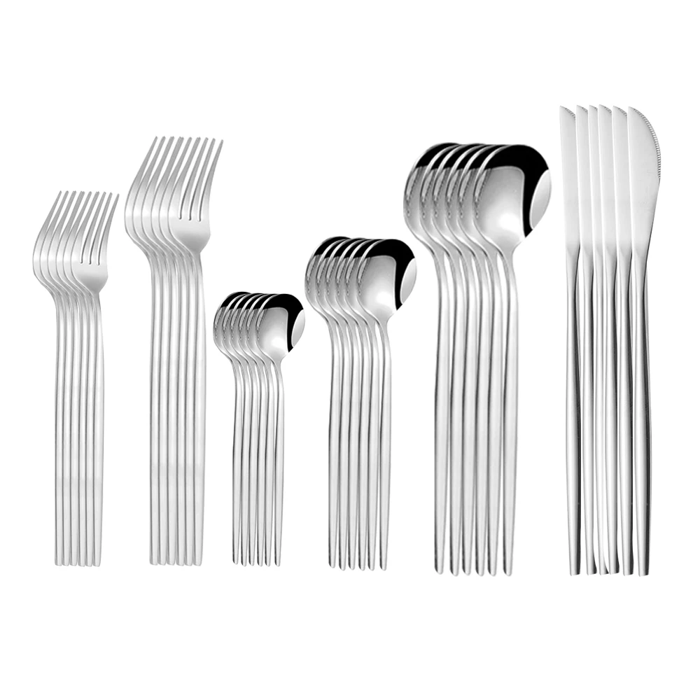 

Набор золотых столовых приборов из нержавеющей стали, 36 шт.