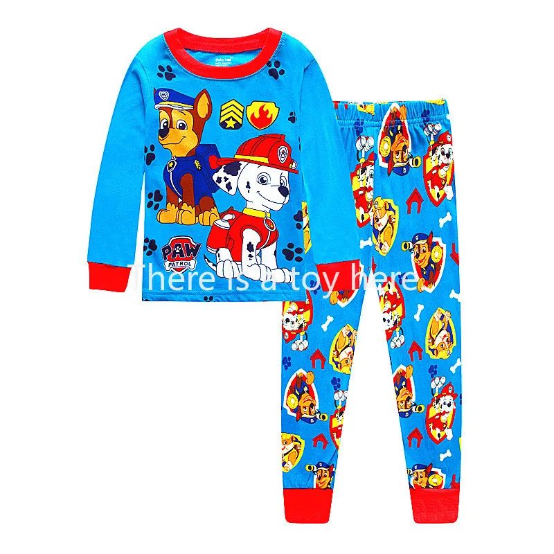 

Paw Patrol Long Sleeved Pajamas Set Cartoon Mashall Chase Rubble Patrulla Kids Baby Clothes Set Children Sleepwear Nightwears