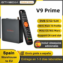 GTMEDIA V9 Prime DVB-S/S2/S2X Satellite Receiver Upgrade V9 Super 1080P H.265 Built-in WiFi Support M3U/CS/IKS/Mars,CA Card Slot