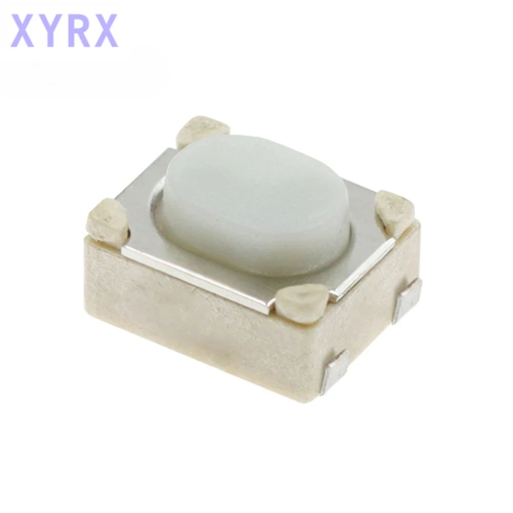 

100 шт., 12 В постоянного тока, 50 мА, микрокнопка, тактовый переключатель SMD, 4 контакта, 3X4X2,5 мм, белый тактильный тактовый кнопочный микропереключатель, мгновенный 3*4*2,5 мм