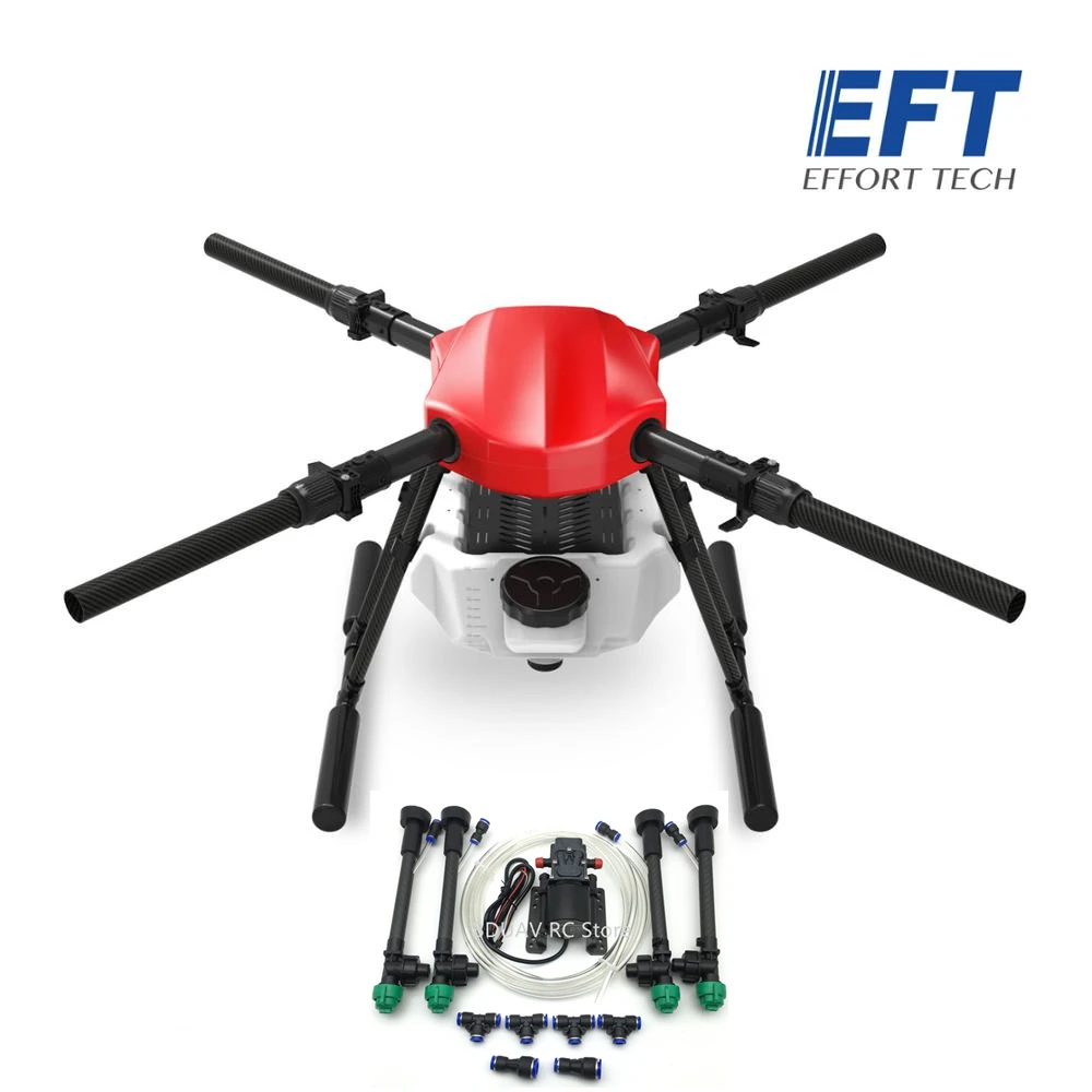 

EFT New upgrade E410-S E410S 10L 10kg four-axis agricultural spray drone frame 1393mm wheelbase and water tank