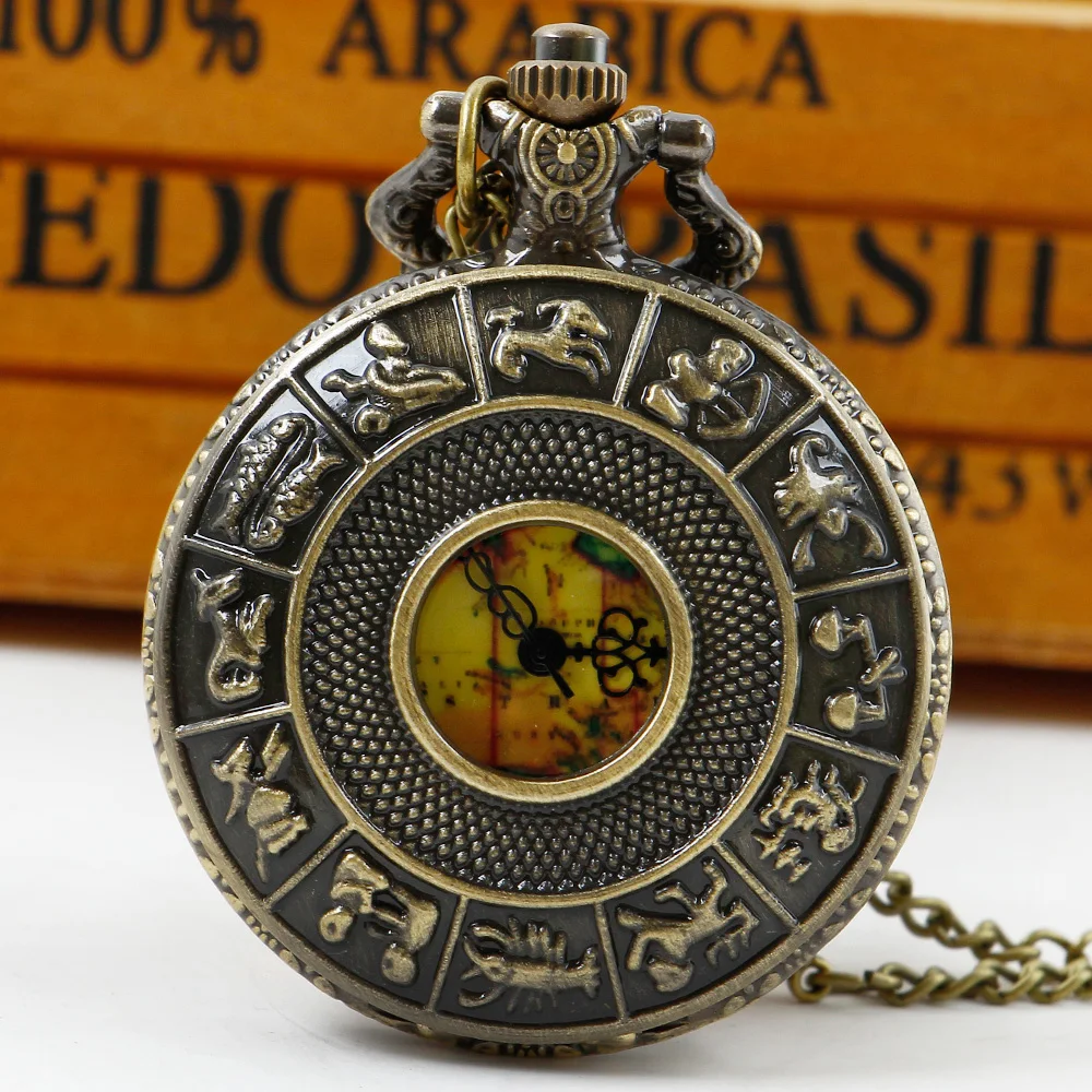 Orologi Da Uomo Con Catena Steampunk Vintage Australia Map Design Quadrante Orologio Da Tasca Con Regali A Catena