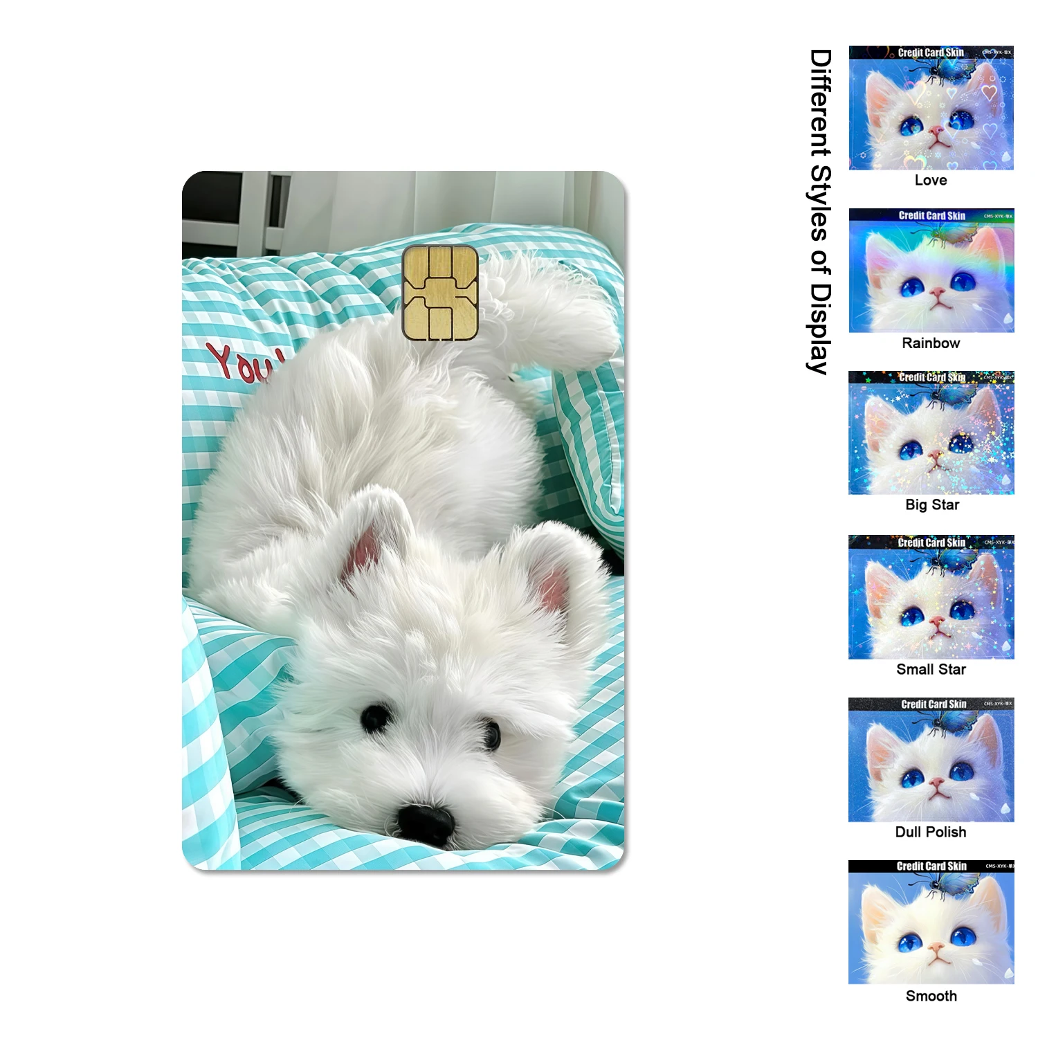 Фото Kawaii милый кот животное любовь ПВХ наклейка пленка кожа крышка для кредитной карты дебет банковская карта спереди Diy водонепроницаемая наклейка подарок на вечеринку №2