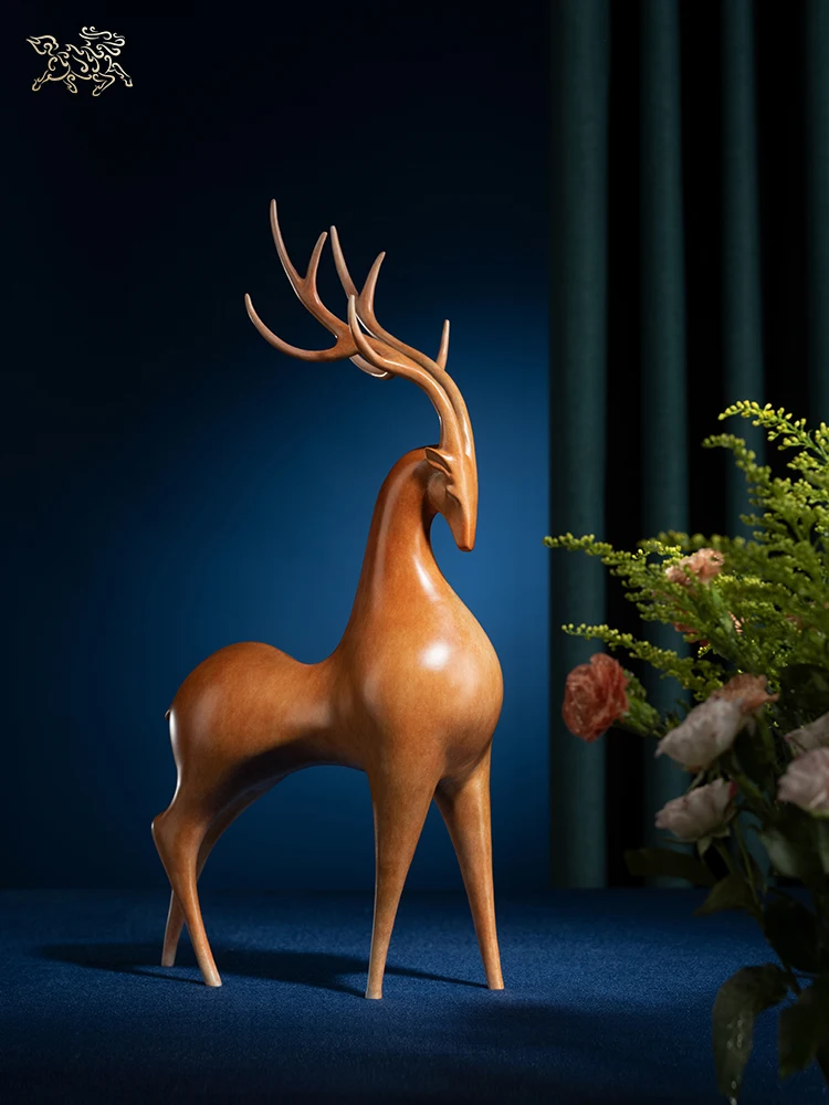 

Ornaments All Lu Ming Home Ornament Copper Crafts Living Room Gift Decoration National style ornaments