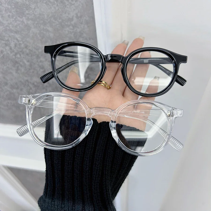 Модные модные круглые оправы для очков женщин и мужчин прозрачные брендовые