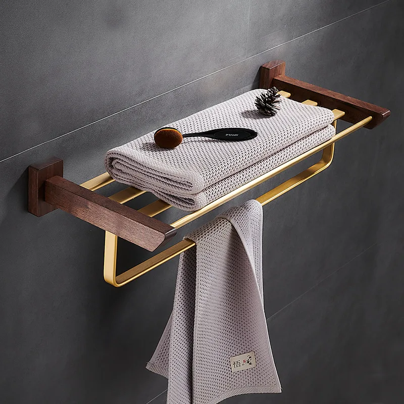 Rack With Gold Metal Towel Bar, Various Design Luxuary Towel Bar, Toilet Brush Cup And Holder