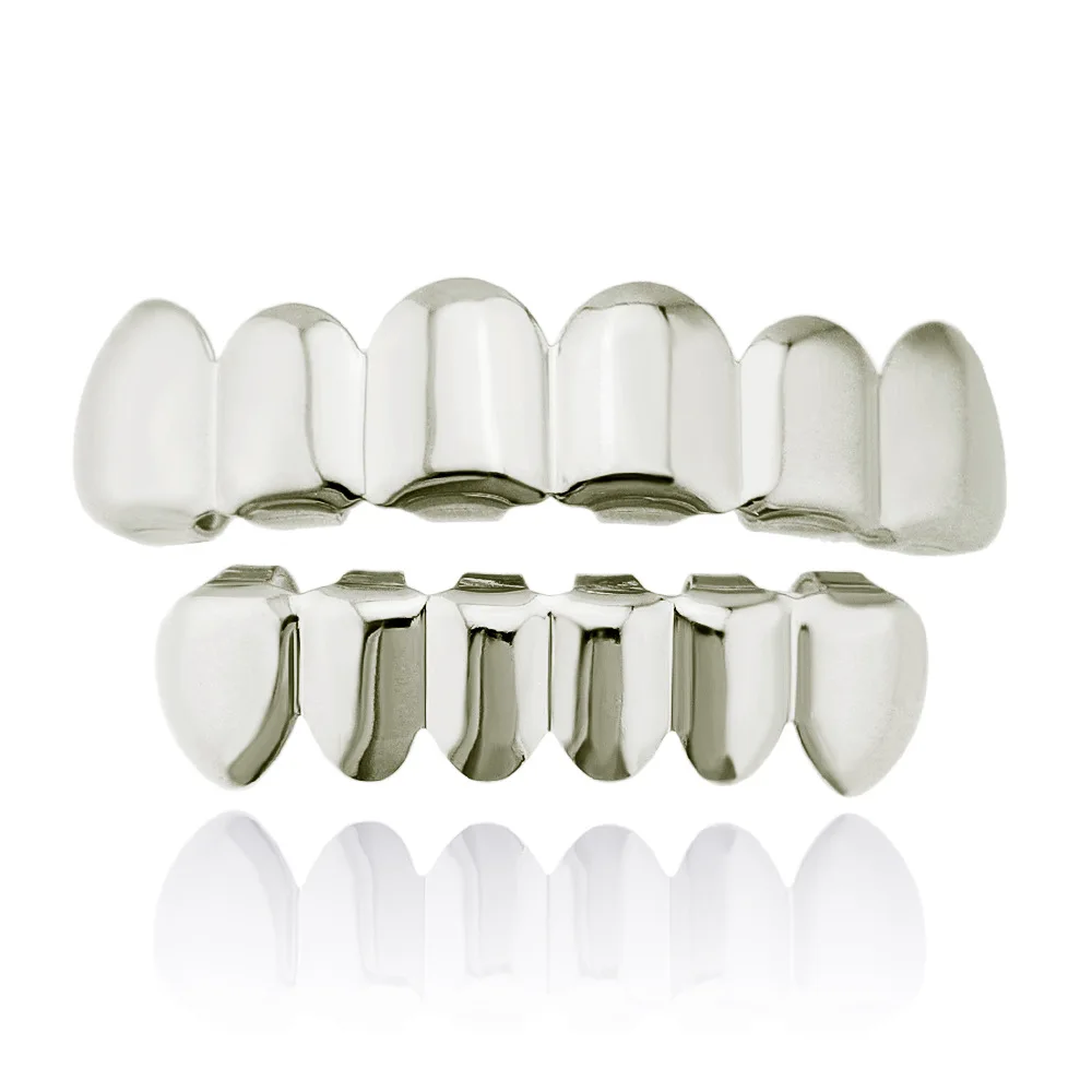 1 комплект металлические зубы в стиле хип-хоп