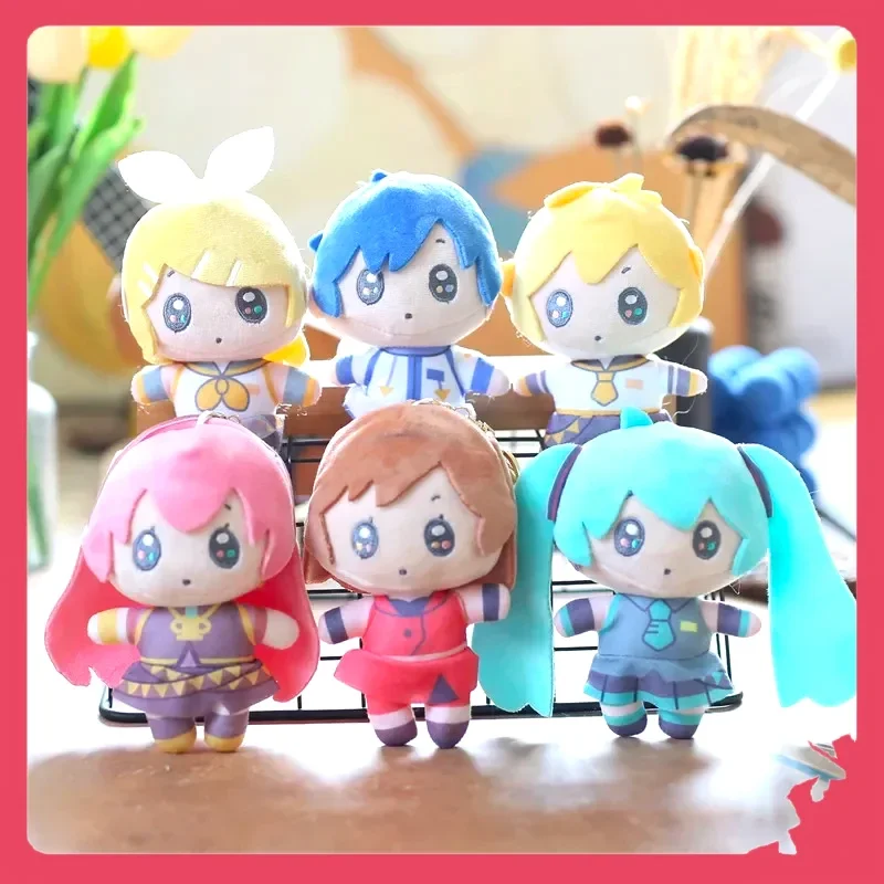 6 шт./комплект аниме хатсунэ флейта 12 см Kaito Meiko лука кагамин Рин Len фигурка