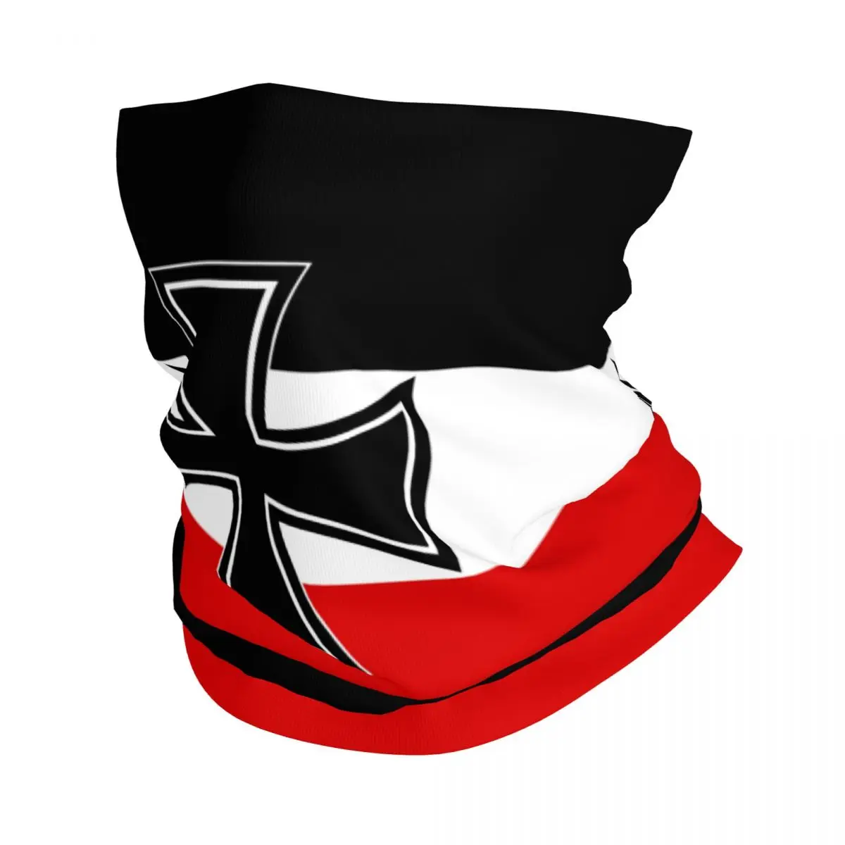 

German Empire Flag Bandana Neck Gaiter Windproof Face Scarf Cover Women Men Iron Cross Flag Headwear Tube Balaclava