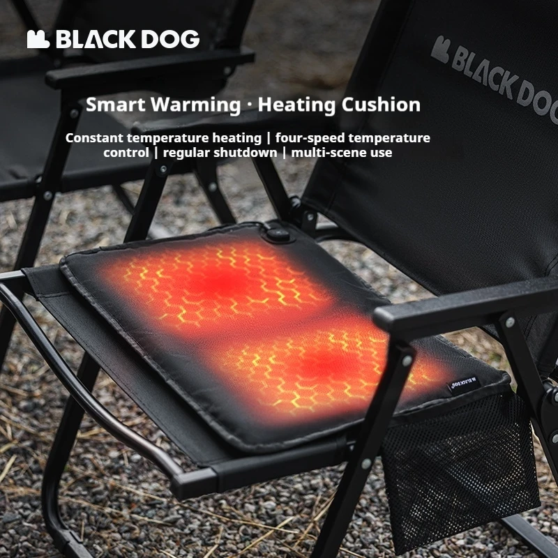 Naturehike BLACKDOG Кемпинговое кресло с подогревом 900D Зимний теплый коврик для сиденья