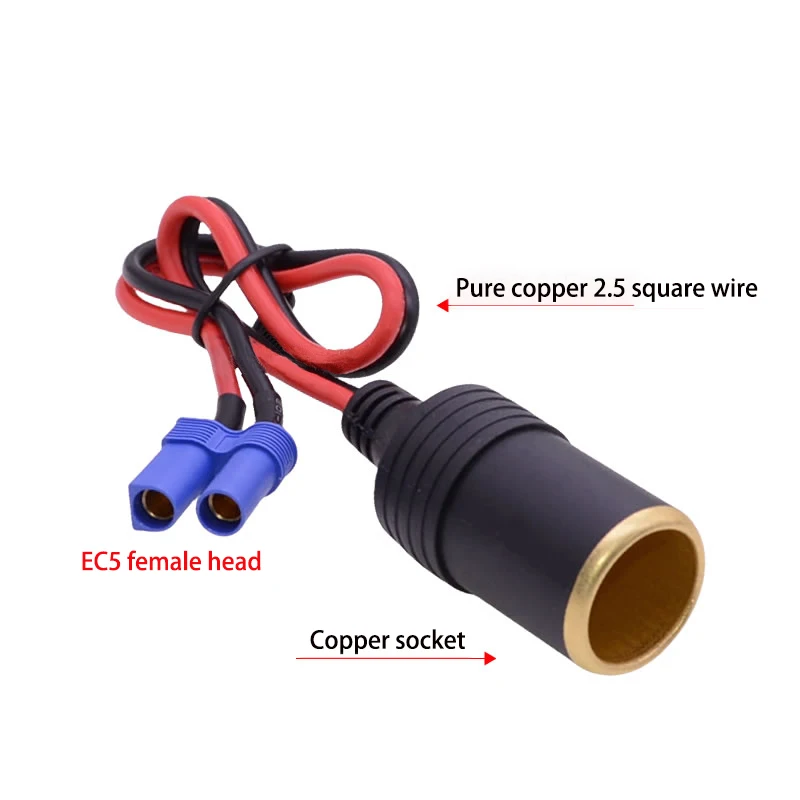 

Портативный адаптер прикуривателя EC5, 12 В, разъем для автомобильного аккумулятора 12 В, автомобильный стартер, автоматическое зарядное устройство USB