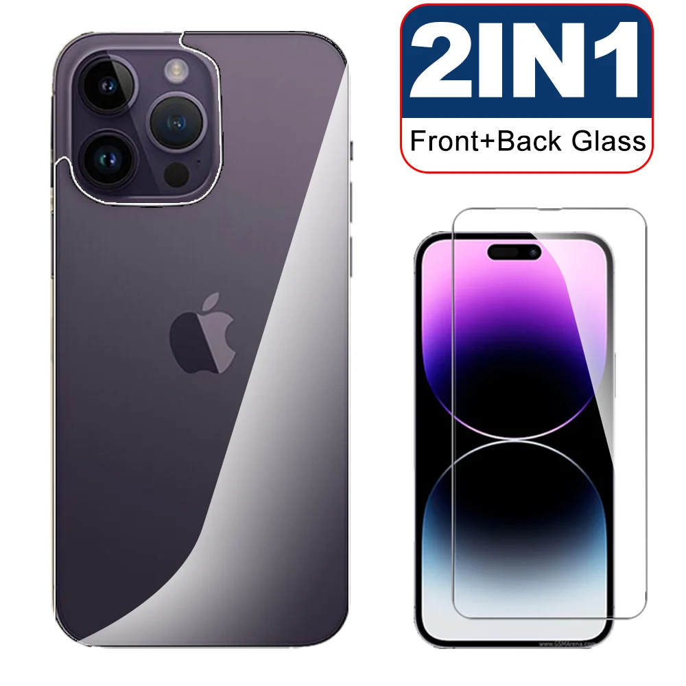 

2 в 1 закаленное защитное стекло для Iphone 14 Pro Max