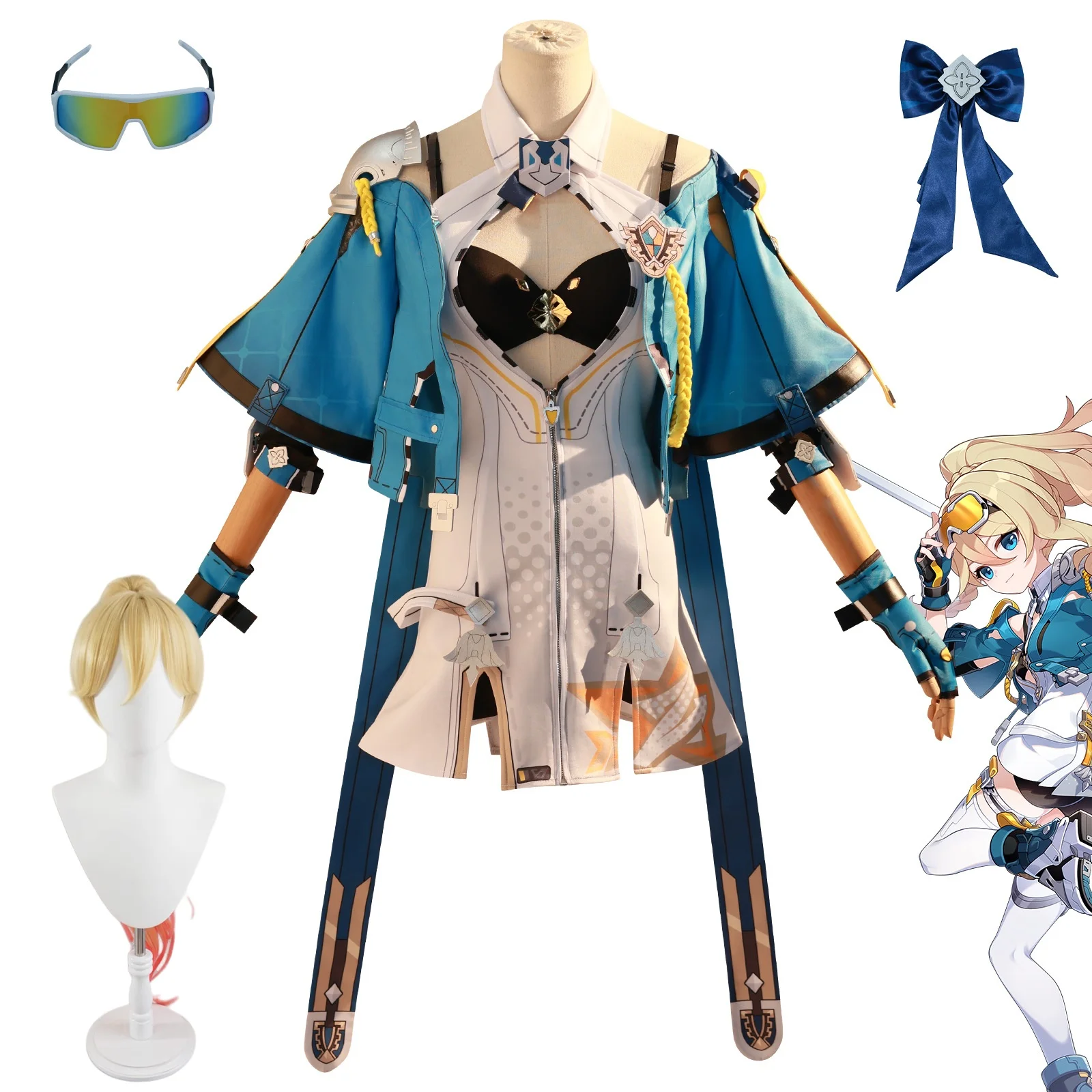 Игра Honkai 3rd Bianka Ataegina парик милое женское платье длинные волосы Хэллоуин вечерние