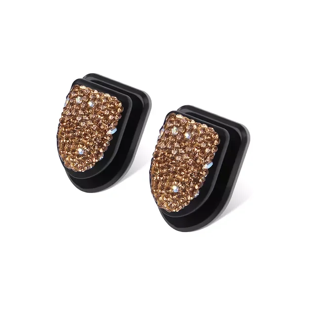 

2 Pcs Color Rhinestone Crystal Hooks Car Hanging Bag Holder Home Wall Ornaments Decor Hooks Creative Mini Bling Hook