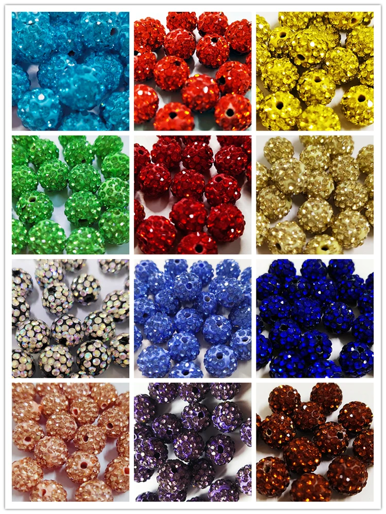 AAAA + качество, 8 мм, все размеры, цветная Полимерная глина с 5 рядами блесток стразы, аксессуары для браслетов и ожерелий