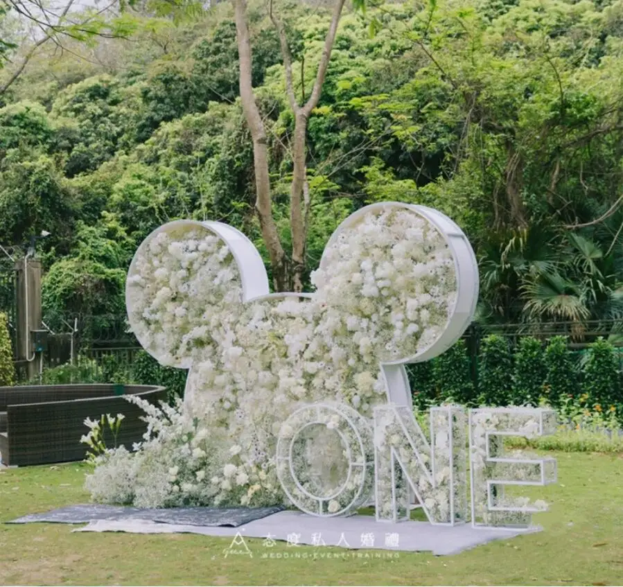 

decorate Wedding iron cartoon custom stage background decoration arch arc
