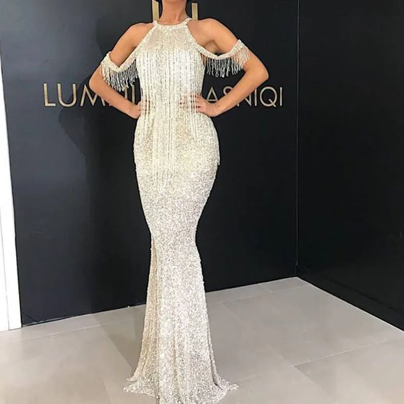 

2022 New Women's Sexy Tassel Slim Dress