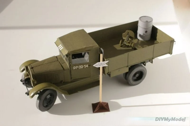 

DIYMyModeI Soviet zis-5 truck DIY Handcraft Paper Model KIT Handmade Toy Puzzles Gift Movie prop