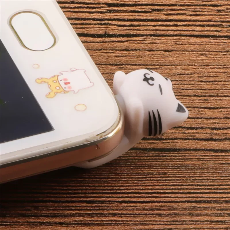 

Cat Dust Plug 3.5MM Earphone Jack Plug For iPhone 6 7 8Plus Mobile Phone Aux Dust Cap Cartoon Android Dust Protection