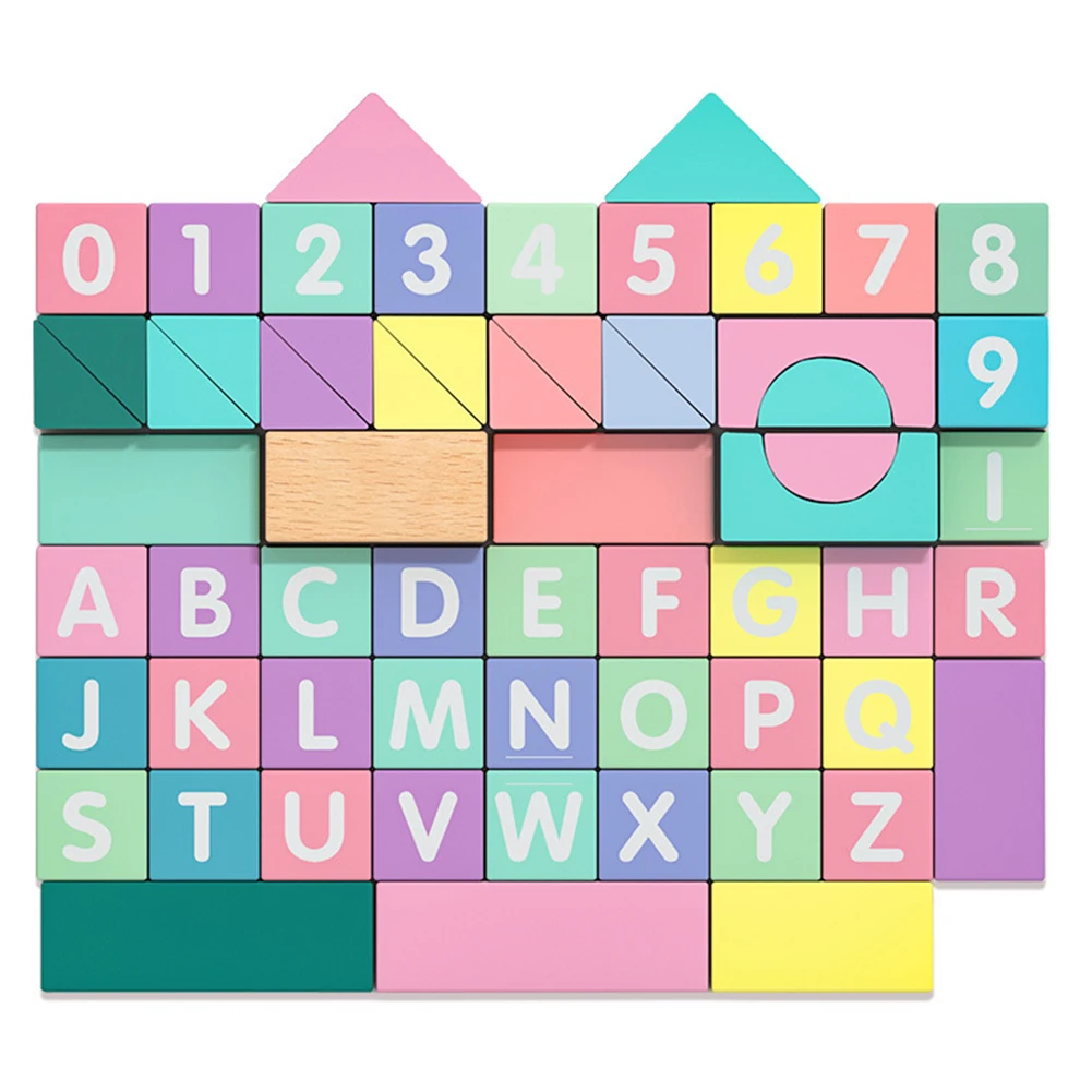 

4-6 Y Children Wooden Montessori Toys Wooden Educational Stacking Building Blocks Toy for Children Christmas Gifts