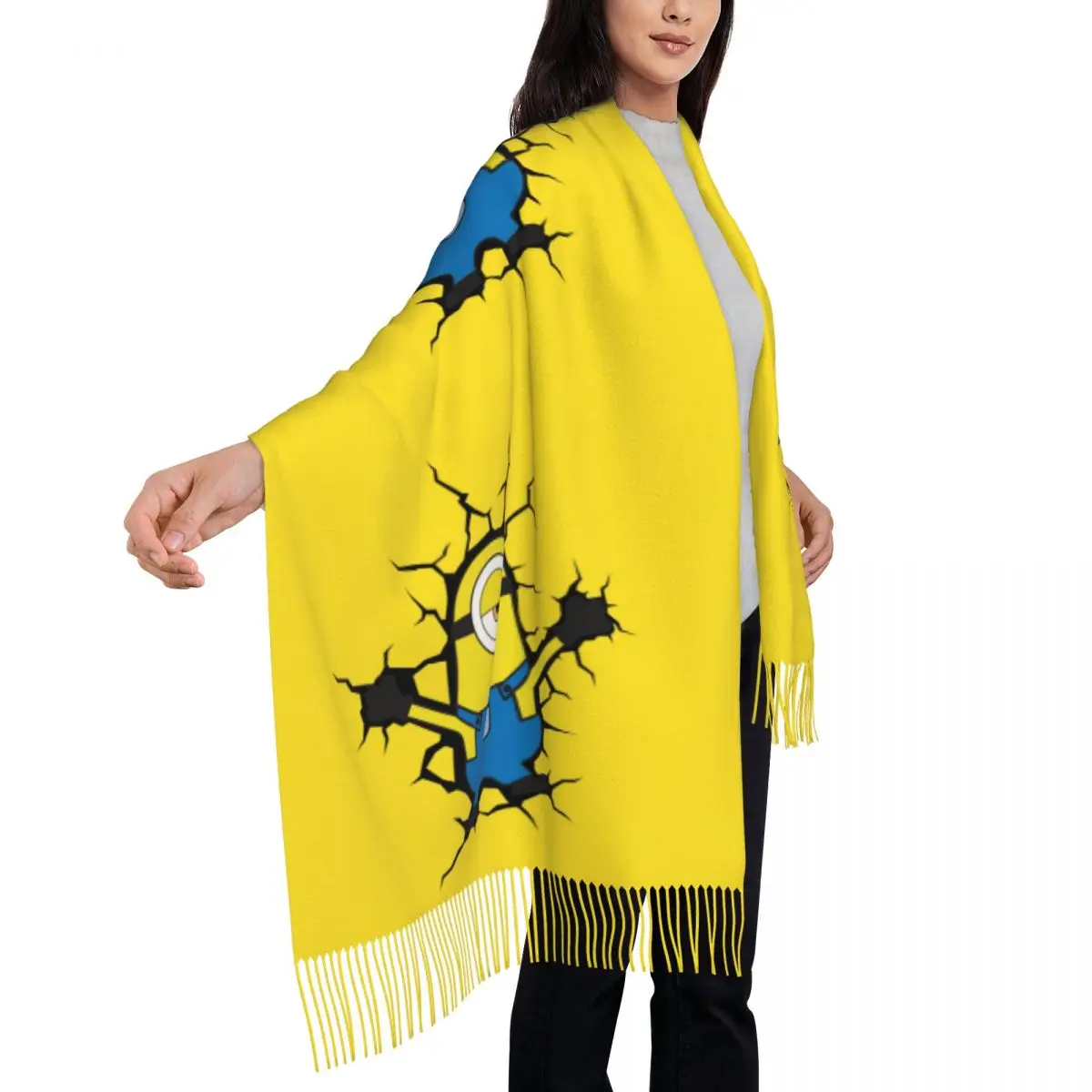 Пользовательские Миньоны сломались стены фотообои зимние женские шарфы