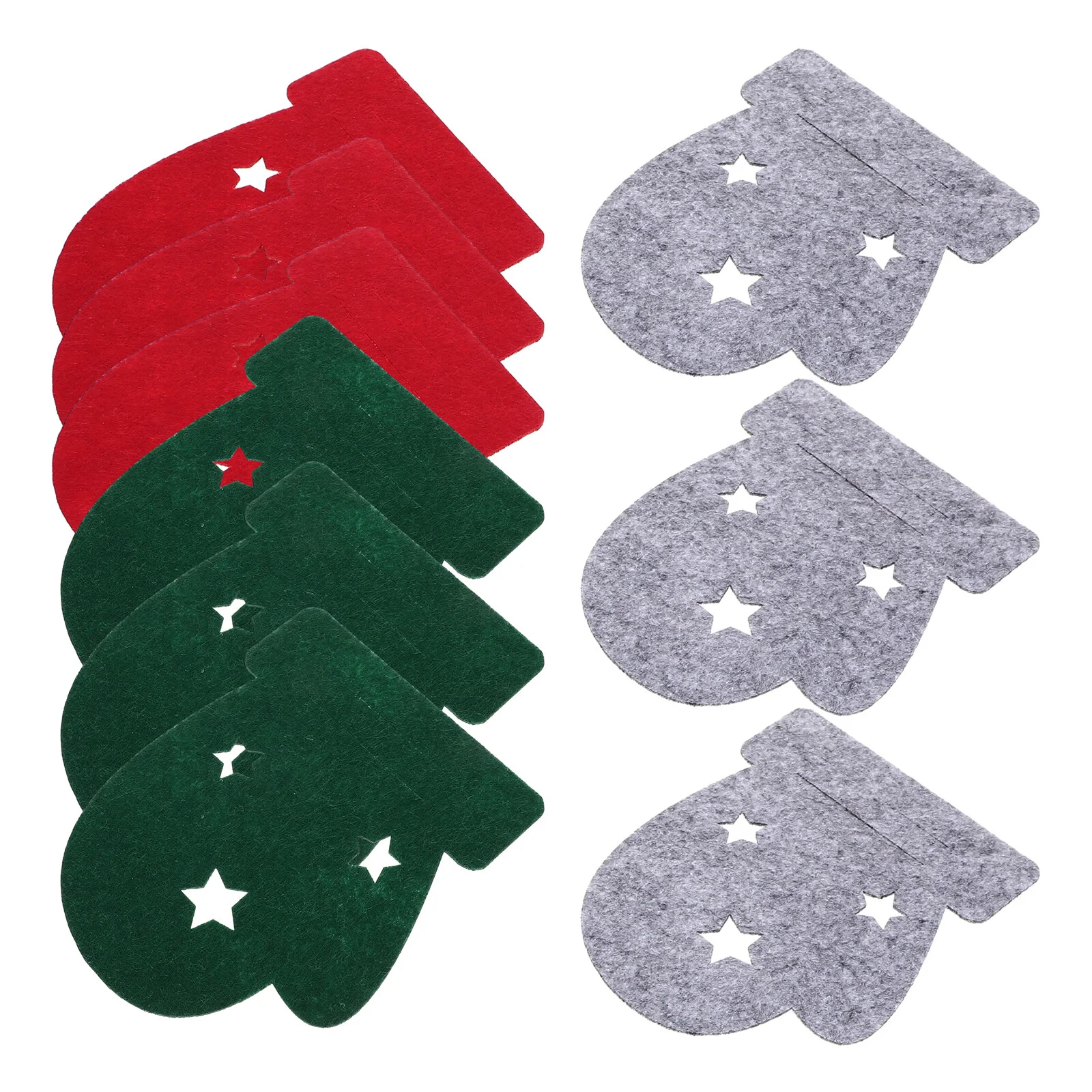 

12 Pcs Decorations Christmas Adorable Tableware Holder Silverware Party Felt Cloth Christmas Decors Banquet Accessory