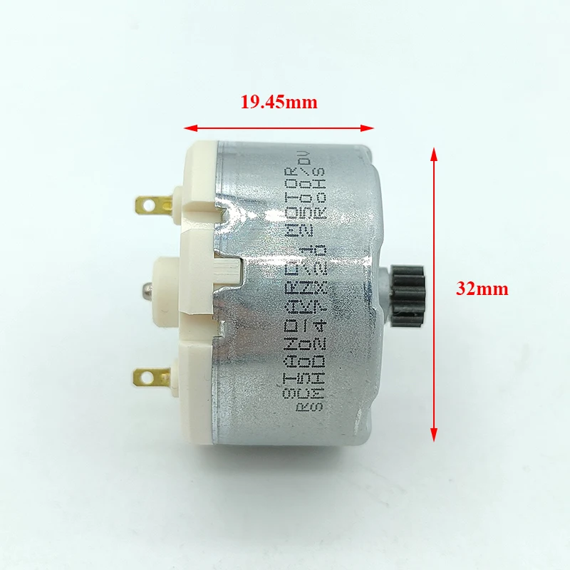 Фото Стандартный мини-мотор RC500-KN/12500 DC 6V 9V 12V 5800 об/мин, микро-мотор с круглым шпинделем диаметром 32 мм, 11 зубьев, для роботов-пылесосов №2