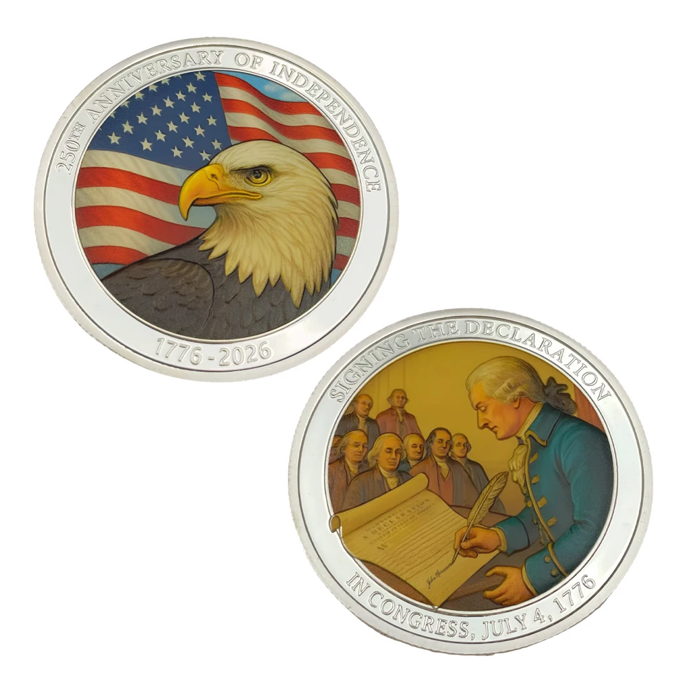 

Памятная серебряная монета 1776-2026 "День независимости США"