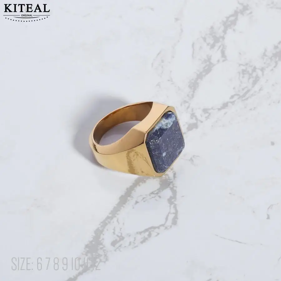 KITEAL высококачественные позолоченные женские кольца размер 6 7 8 кольцо из