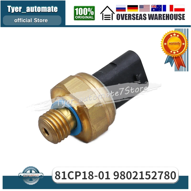 

For Peugeot 3008 308CC/SW C4L RCZ 207CC Citroen C4 DS4 Fuel Oil Pressure Sensor 81CP18-01 9802152780