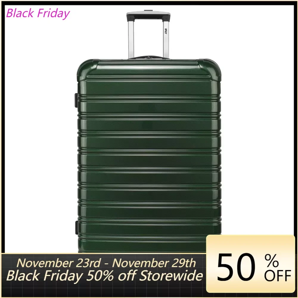 

Hardside Fibertech Luggage 28 Checked Luggage Forest Green Travel Suitcases Offers With Wheels Carry-on Suitcase Bag Bags