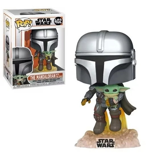 Funko pop Звездные войны Мандалорский с оружием # 345 Fizz 402 Модель виниловых фигурок