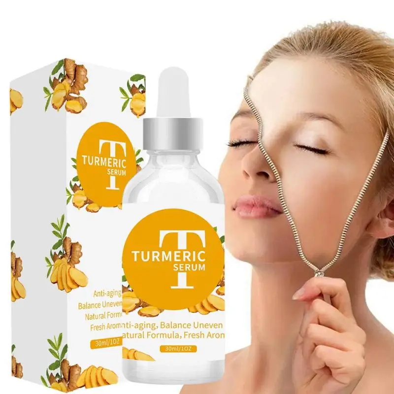 

Turmeric Whitening Freckles Essence Remove Dark Spots Brighten Lighten Melanin Improve Dull Face Skin Care 30ml