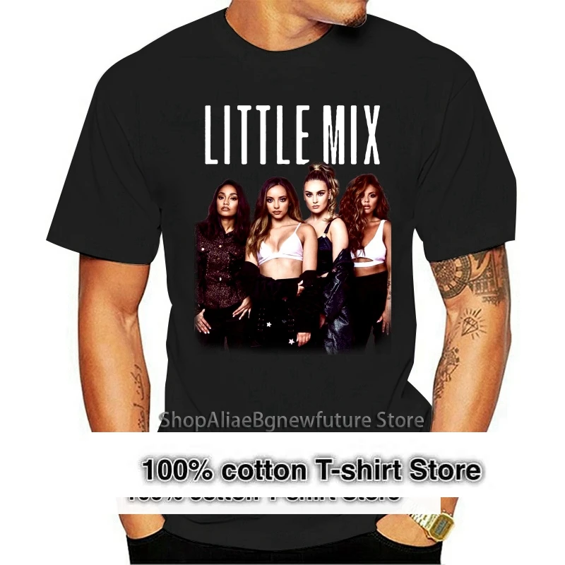 

Little Mix Girls LM5 Music T-shirt Tour 2021 Men's Black T-Shirt S-3XL Short-Sleeved Print Letters