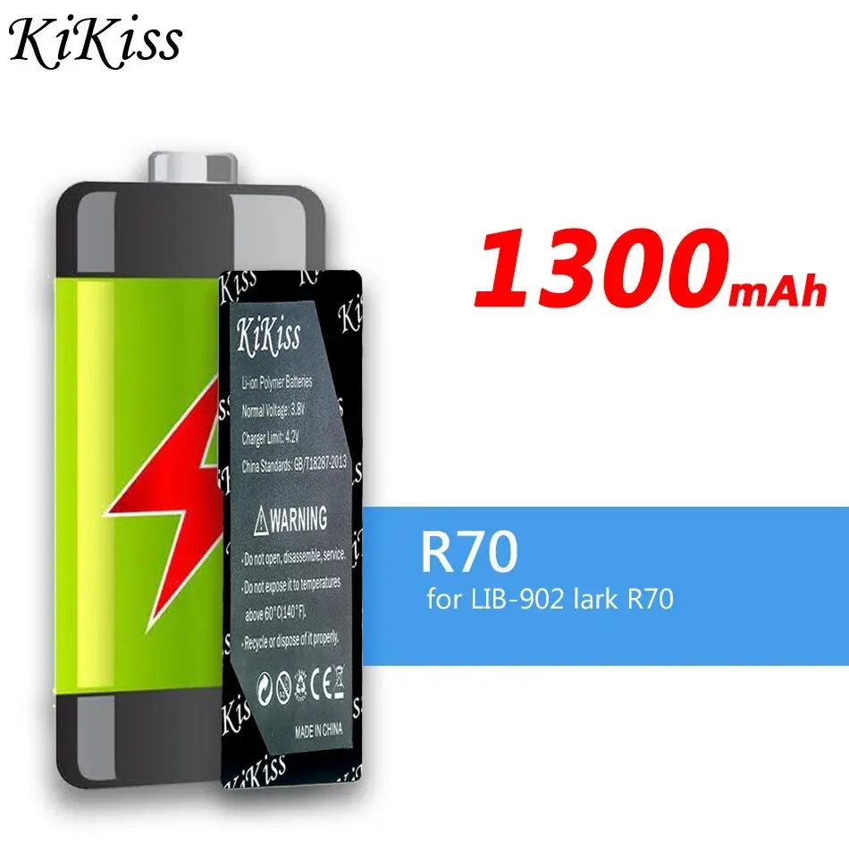 

Оригинальный аккумулятор KiKiss R70 (LIB-902) 1300 мАч для lark R70 lib-12 F5 F7 F70 F80 M5 для Sharp ST60 ST60BT, самодельный персональный стерео