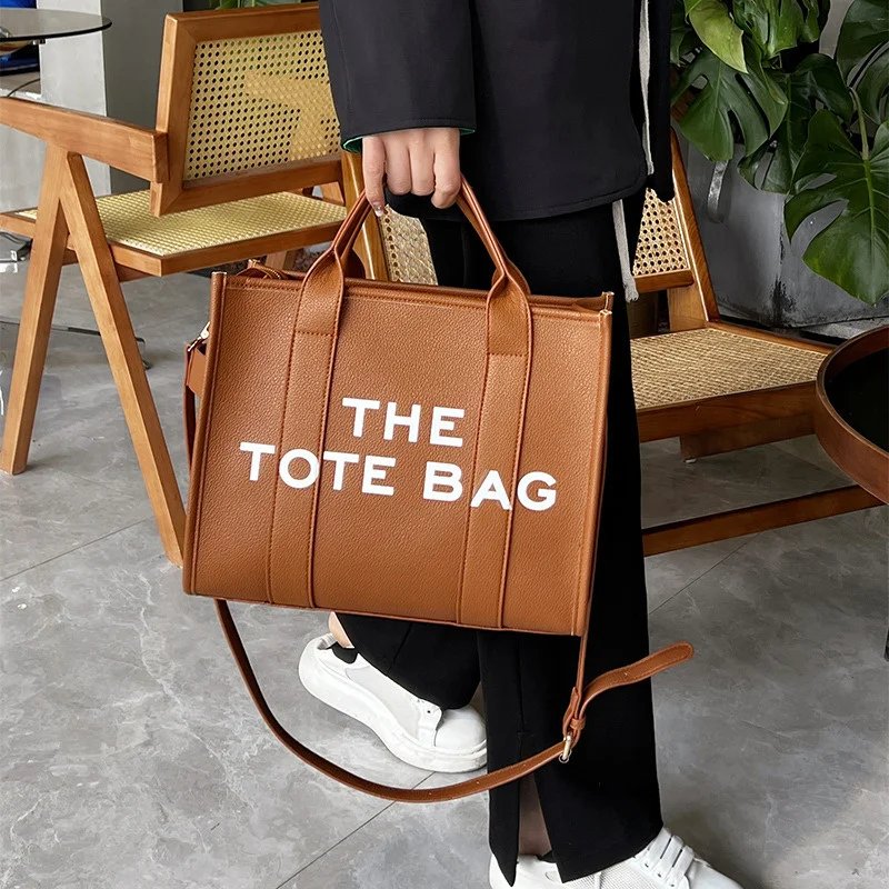 

Bags For Women 2022 New Luxury Handbags PU Leather Shoulder Bag Female Fashion Tote Handbag Letter Print Crossbody Hand Bags