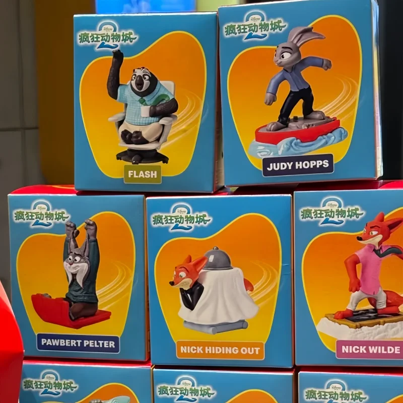 Фото Новая слепая коробка Zootopia 2, совместная серия Mystery Box Kawaii Flash Mayor Lionheart Chief Nick Wilde Judy Hopps, аниме-фигурки, игрушки №2
