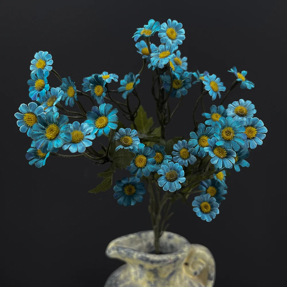 

SunMade винтажные искусственные цветы ромашки синие