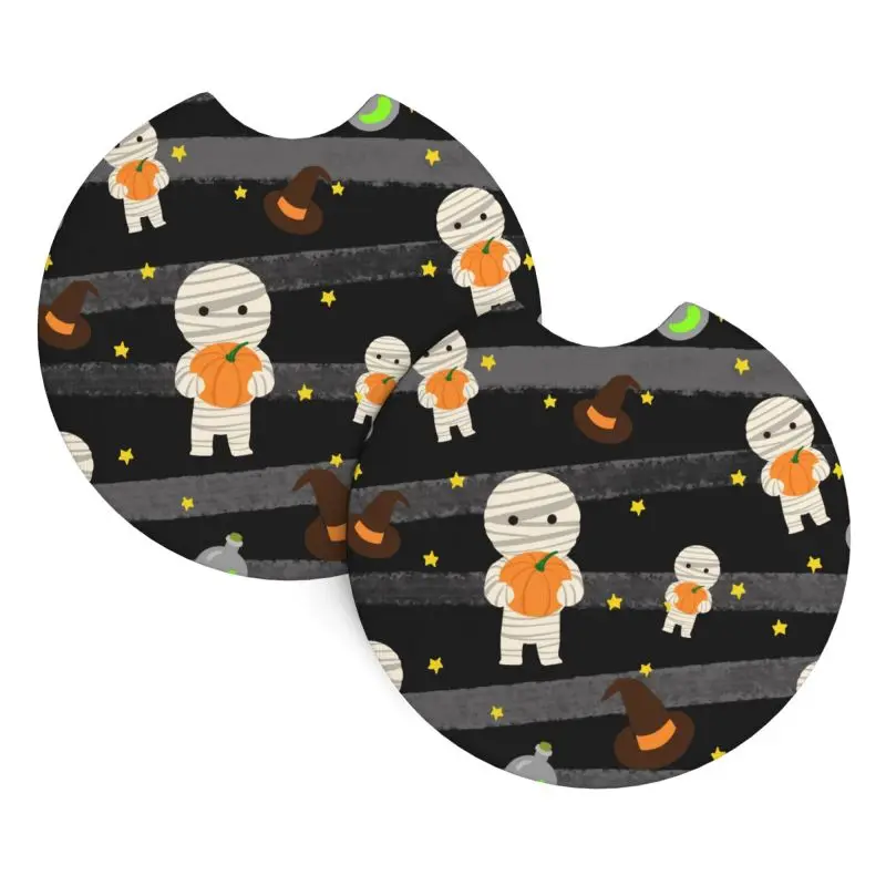 Подставки для автомобиля на Хэллоуин-tema нескользящий коврик подставка чашки